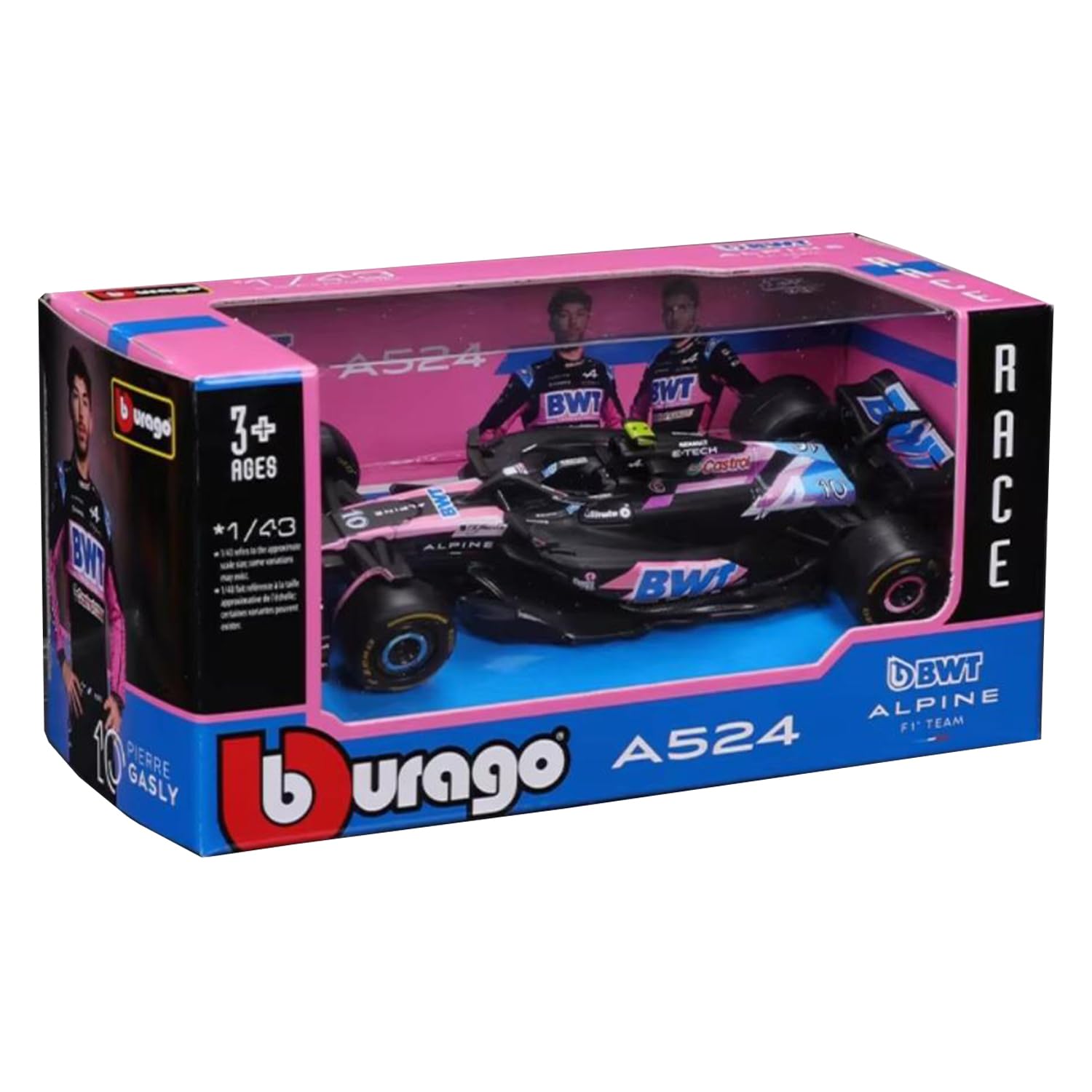 Amazon.com: RACE MODEL BWT Alpine F1 Team A524 GP Collection 1/43